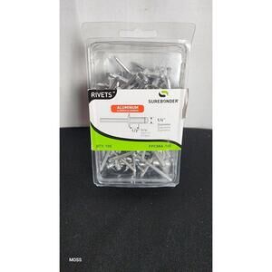 FPC88A-100 Long Aluminum Rivets - 1/4" Diameter, 1/2" Grip / 100 Count